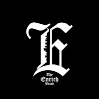 the letter e on a black background